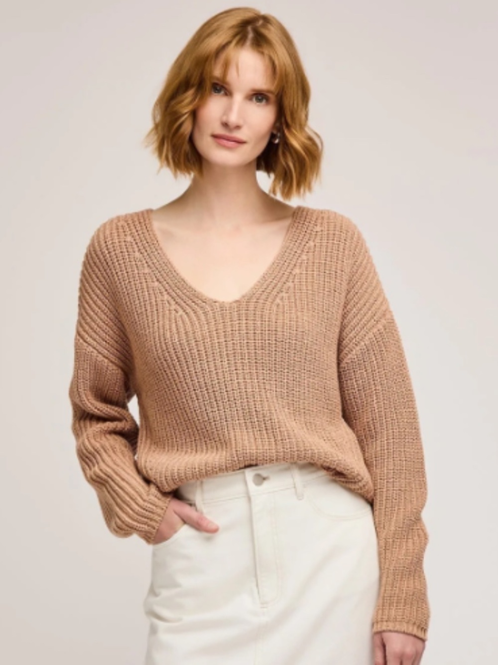 Spencer V-Neck Knit Sweater